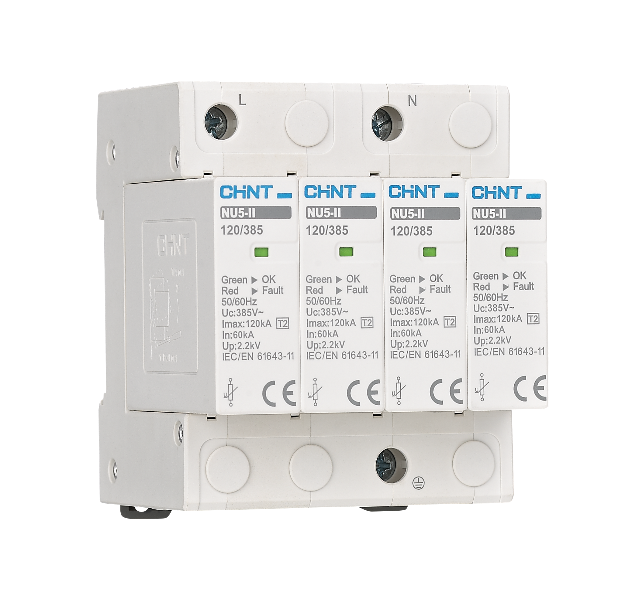 NU5-II-SPD-1P 120kA 385V